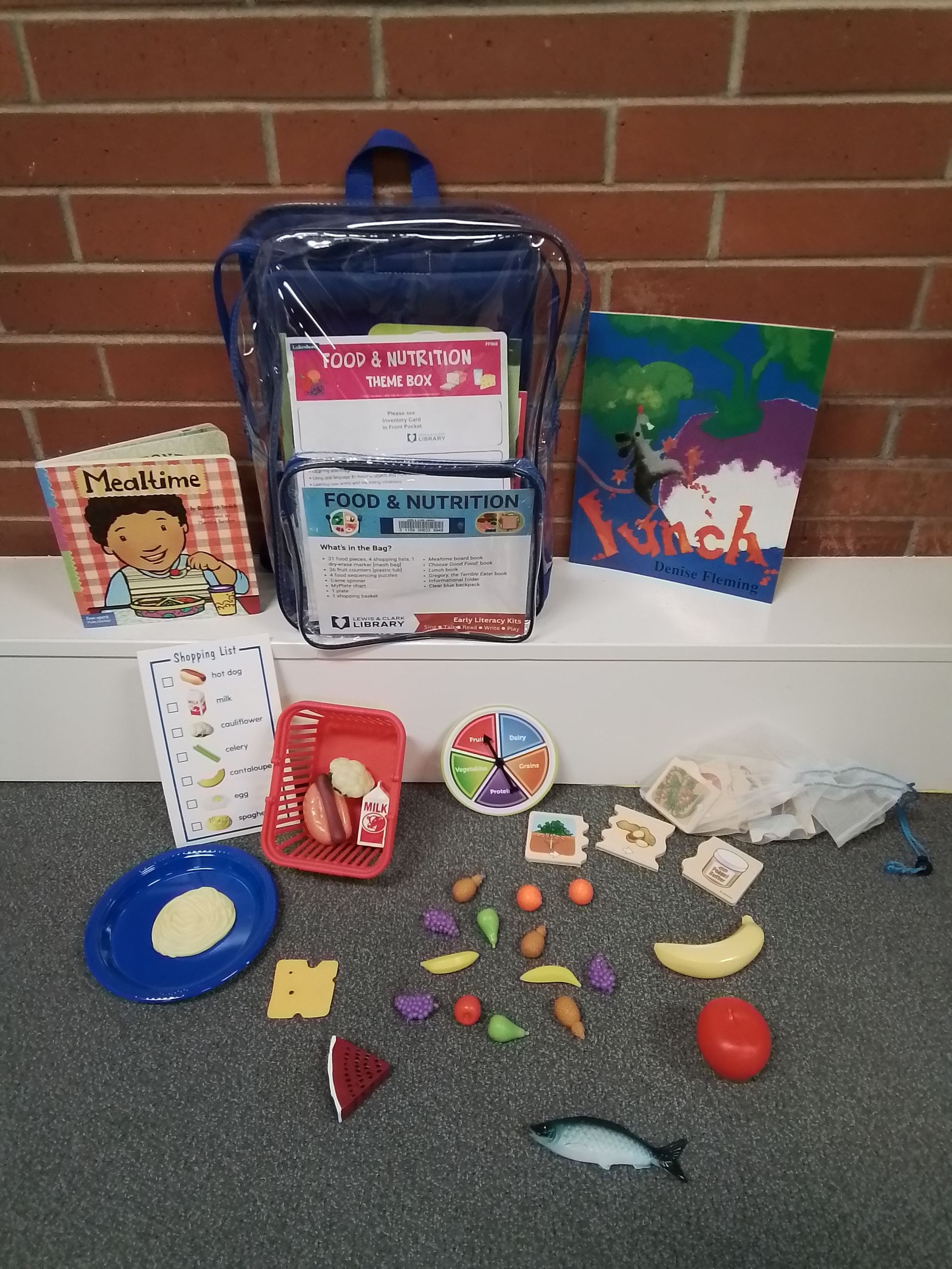 Food Nutrition Early Literacy Kit Contents