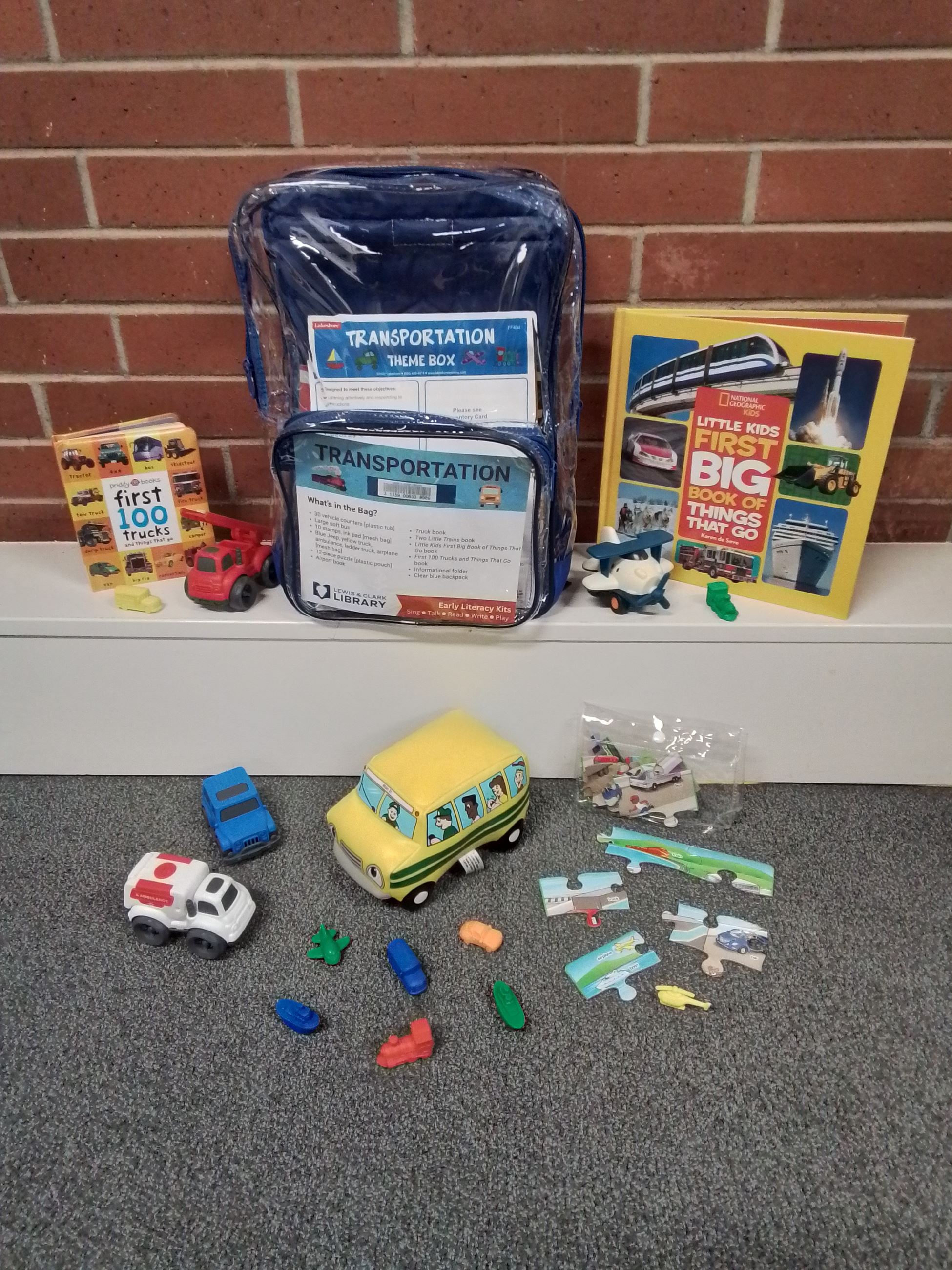 Transportation Early Literacy Kit Contents